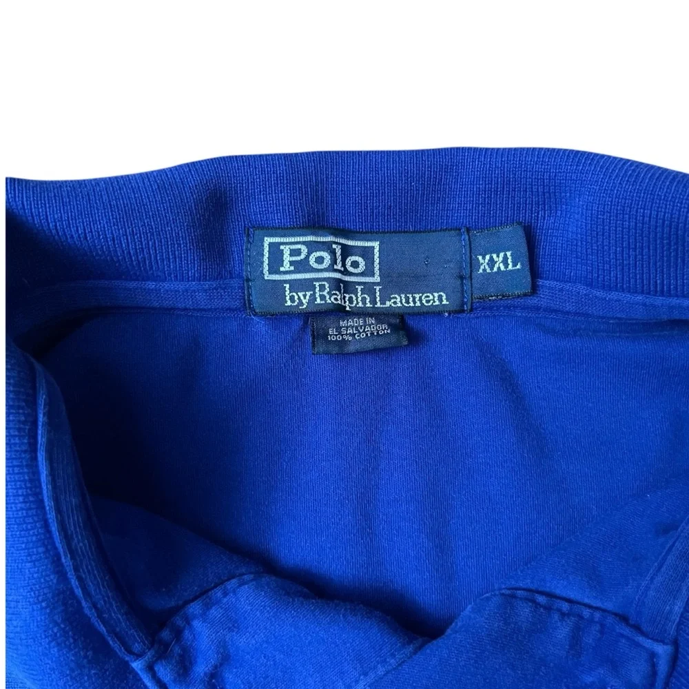 Polo‎ Ralph Lauren Blue Polo Shirt Men’s XXL Classic Logo Short Sleeve Cotton